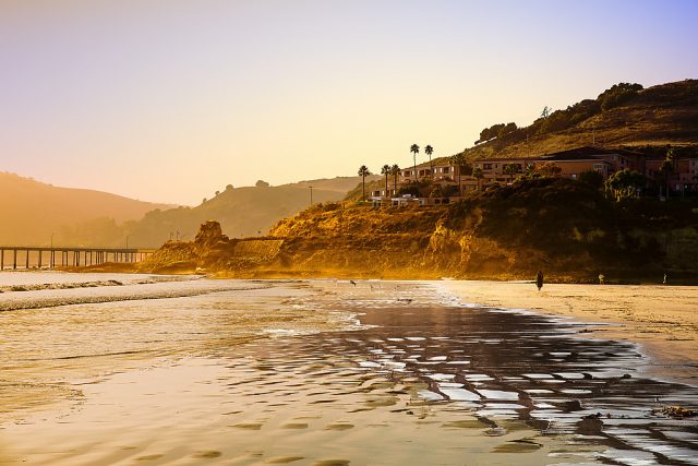 Beach camping